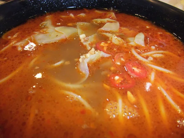 Sopa de macarrão picante — Fotografia de Stock