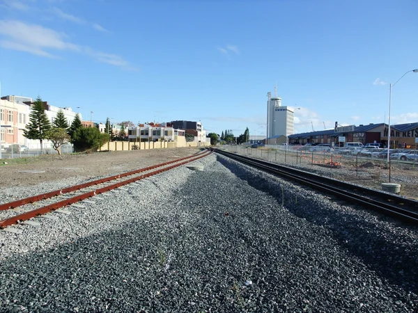 Een hangende lopen brug — Stockfoto