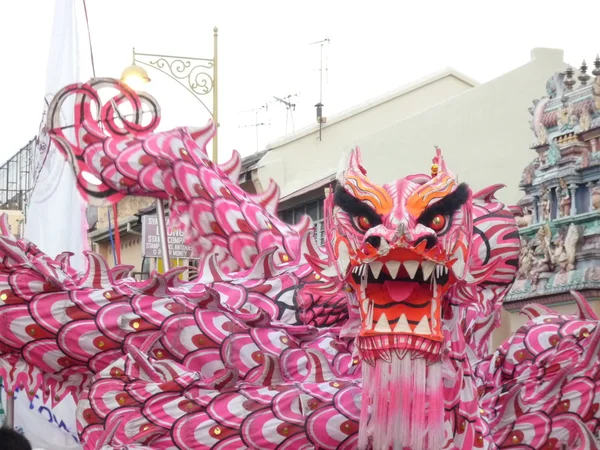 Danza del dragón chino — Foto de Stock