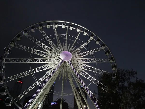 La nueva rueda de Perth en la noche — Foto de Stock