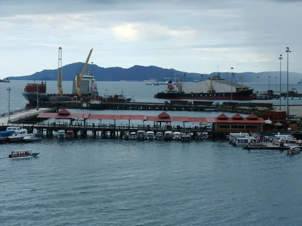 Kota Kinabalu port in Malaysia — 图库照片