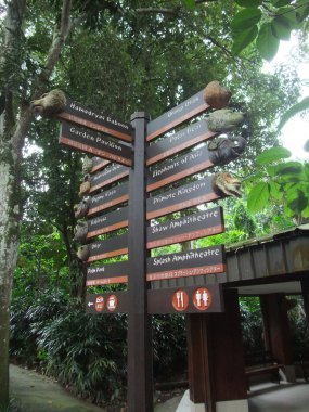 Singapur Hayvanat Bahçesi işareti, sanat ve hayvan heykeli