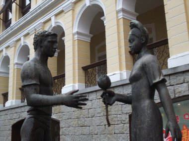 Heykel St Paul Kilisesi önünde seviyorum