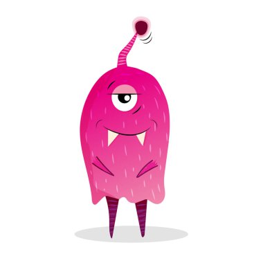 Çocuklar için sevimli çizgi film canavarı. Vektör Grafikleri EPS10