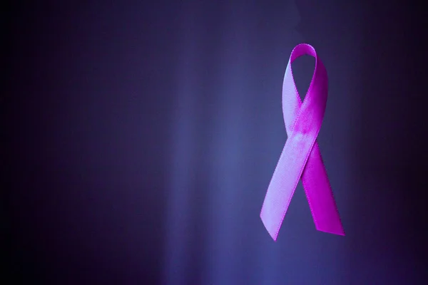 Символ Раку Молочної Залози Три Рожеві Стрічки — стокове фото