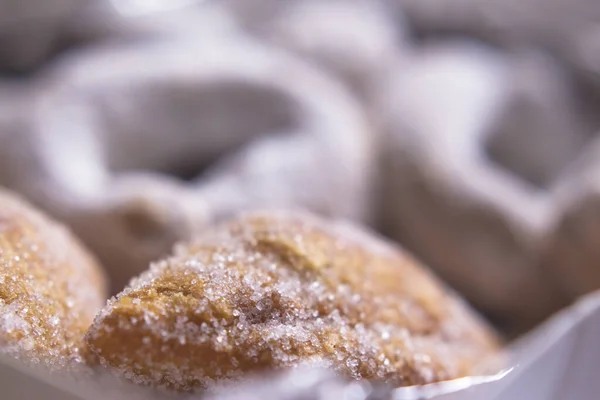Handgemaakte Zelfgemaakte Donuts Beignets Geen Mensen — Stockfoto