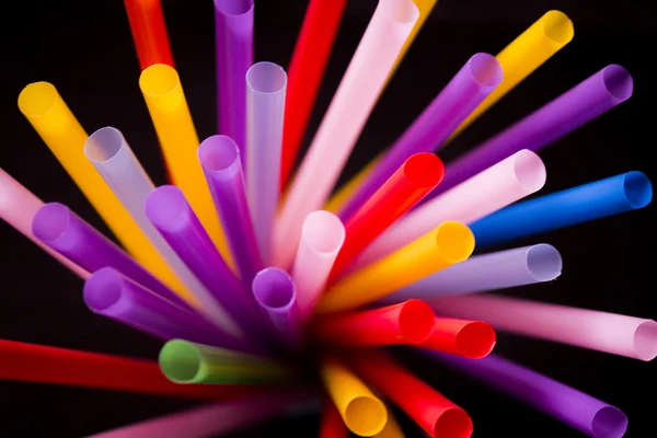 Colorful drinking straws — Stock Photo, Image