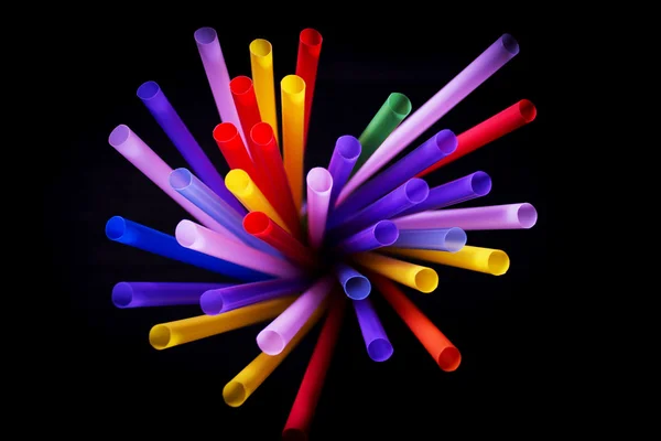 Colorful drinking straws — Stock Photo, Image