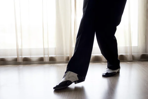 Man dancing feet. — Stock Photo, Image