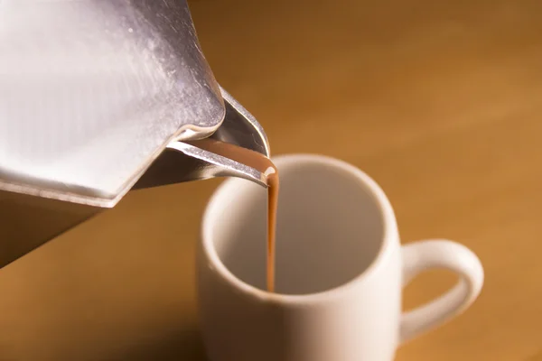 Typisch italienischer Mokka für Kaffeeausschank — Stockfoto