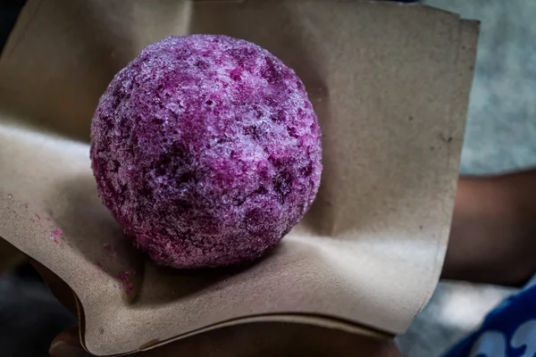 Grape flavored ice ball.