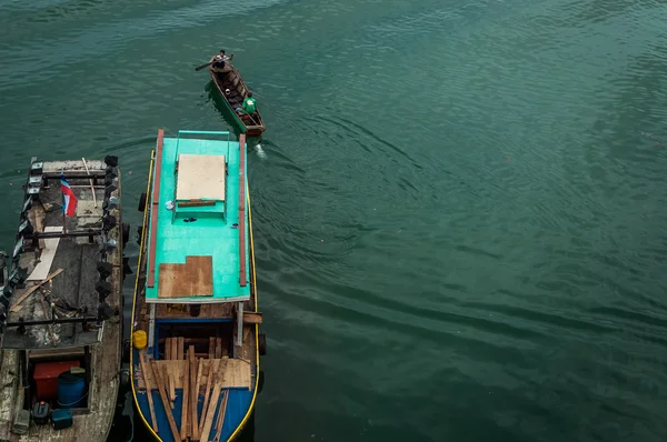 Barcos de pesca em semporna — Fotografia de Stock