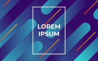 Yatay soyut neon, reklam veya tasarım için sıvı poster çizimi.