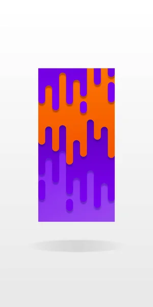 Cartel fluido, ilustración vertical abstracta de neón para publicidad o diseño. — Archivo Imágenes Vectoriales