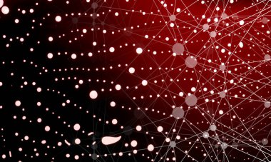 Takımyıldızlar, galaksi. Gradyan neon ışıkta çağdaş koyu arkaplan. Tasarım için alanı kopyala.