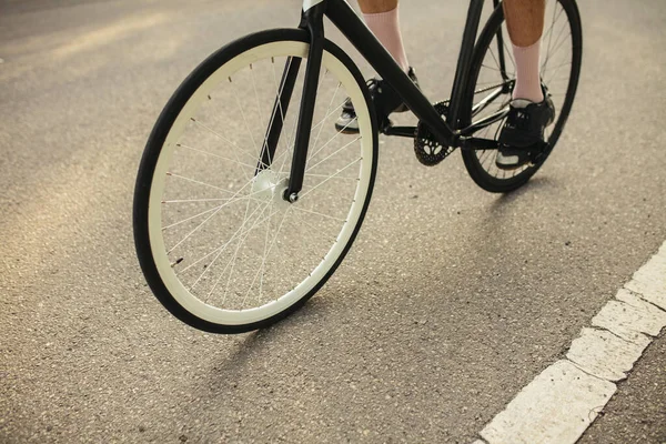 Riding on open air. Concept of youth, strenghth, action, motion, healthy lifestyle. — Stock Photo, Image