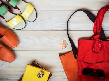 Rahat kıyafetler üzerinde Üstten Görünüm