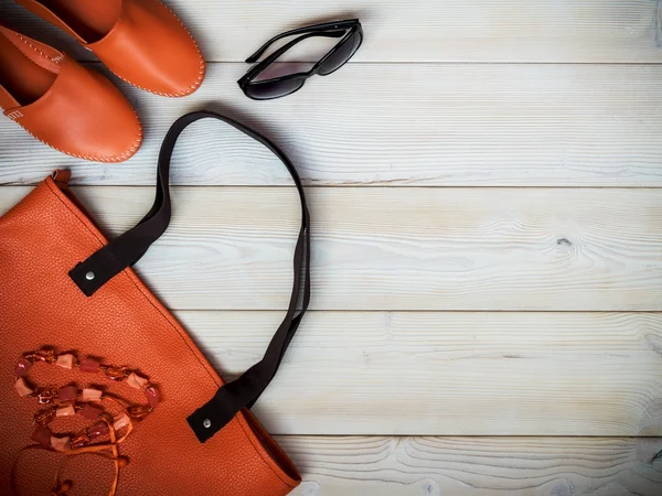 Rahat kıyafetler üzerinde Üstten Görünüm