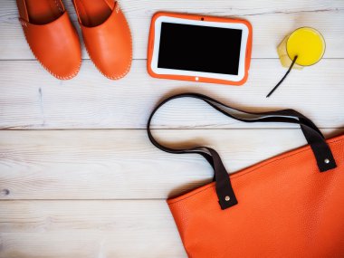 Rahat kıyafetler üzerinde Üstten Görünüm