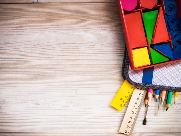 okul malzemeleri ahşap tablo