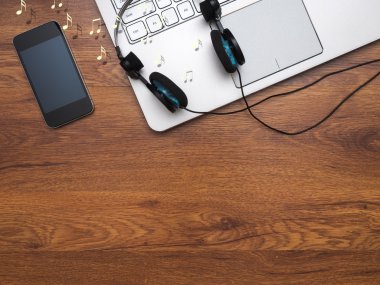 Masaüstünde Üstten Görünüm