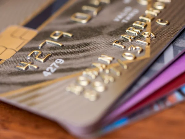 Данные кредитных карт — стоковое фото