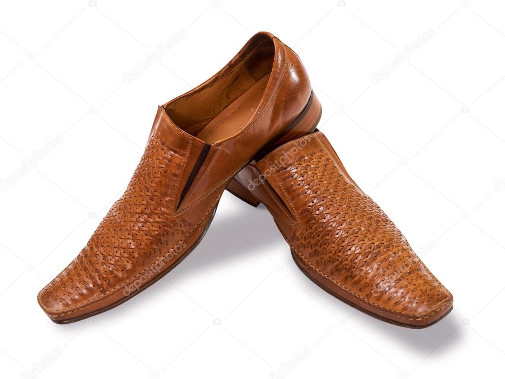 Orange-biege men's shoes