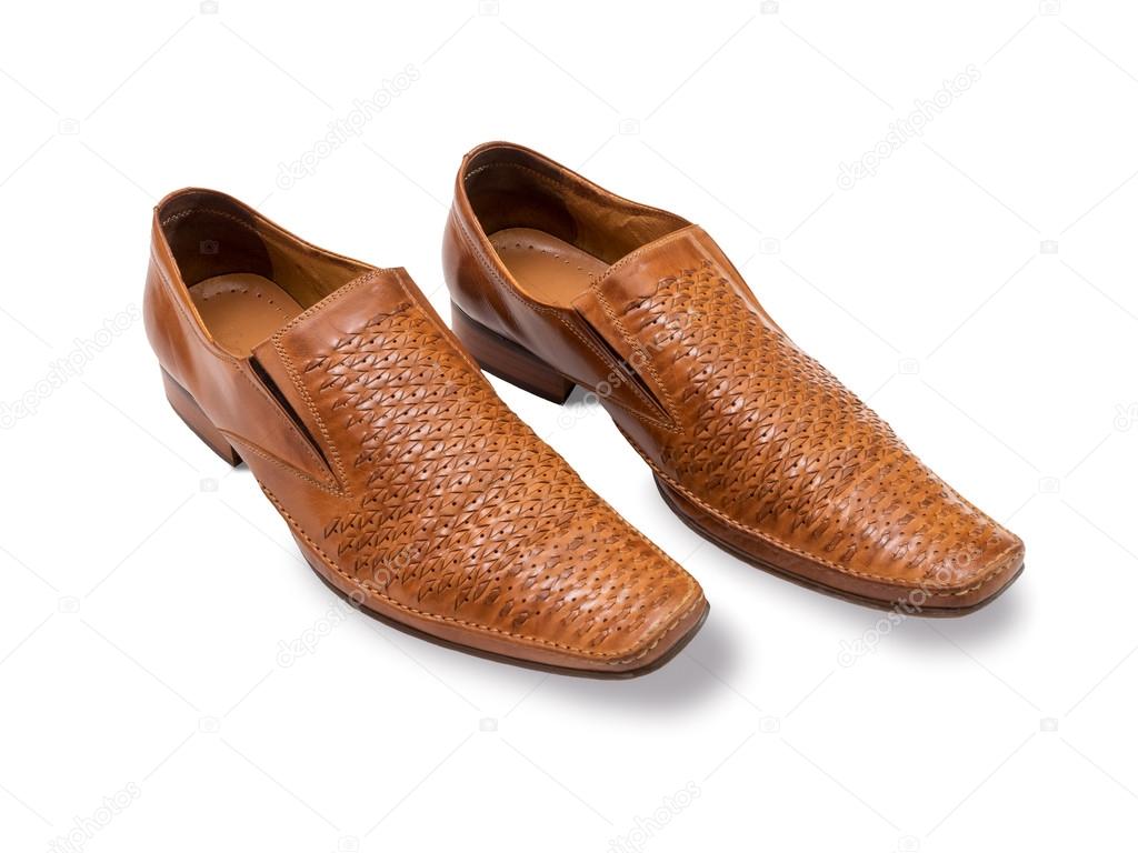 Orange-biege men's shoes