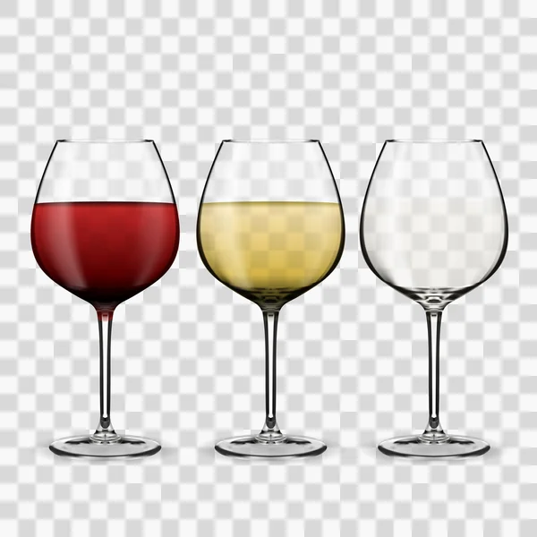 Verre avec vin — Image vectorielle