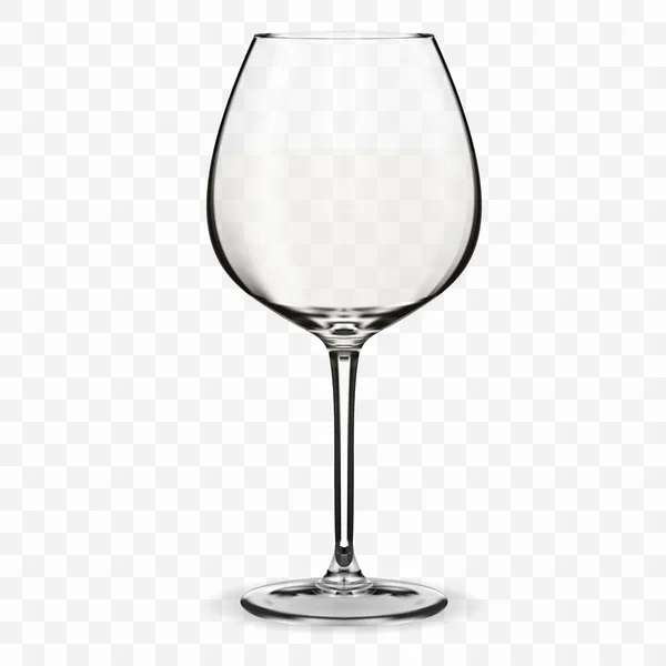 Empty wine glass. — Stock Vector