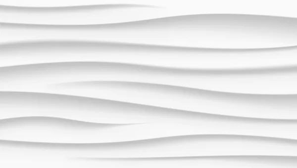 Beyaz doku. Dalgalı arka plan. İç cephe dekorasyon. 3D vektör paneli desen.