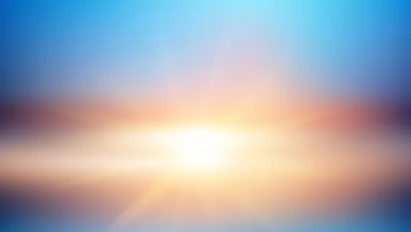 Fond abstrait - Image floue - Coucher de soleil — Image vectorielle
