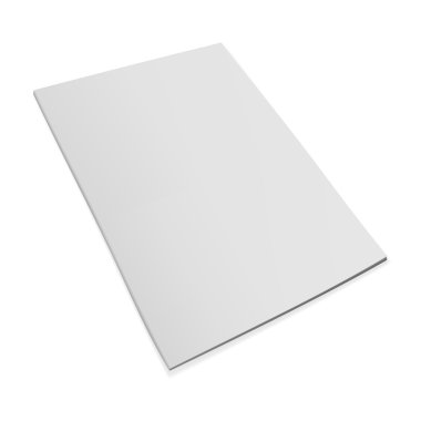 Gerçekçi boş dergi şablon