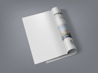 İçeriğiniz İçin Açık Sayfalı 3D Dergi