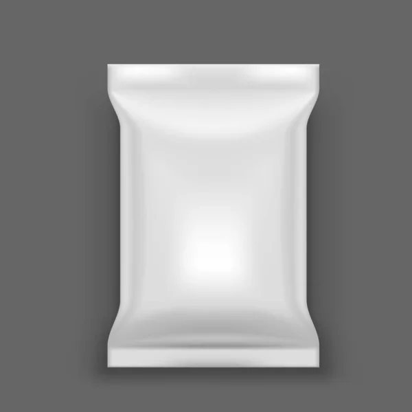 简单的白色光泽包装透明的背景隔离 Eps10病媒 — 图库矢量图片