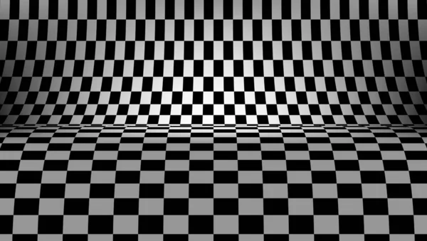 3D czarny i biały Checkered tekstury tła — Wektor stockowy
