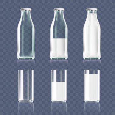 Şeffaf Bardak ve Şişe Süt