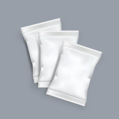 Atıştırmalık, cips, şeker, baharat veya diğer yiyecekler için EPS10 Vektörü