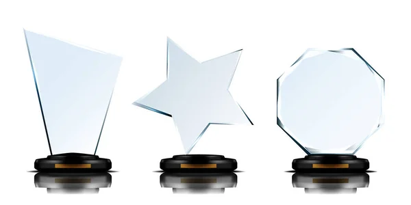 Gerçekçi 3D Boş Cam Kupa Ödülü