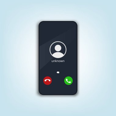 Cep Telefonu Arama Ekranı. Smartphone Arayüz Arayüzü UI