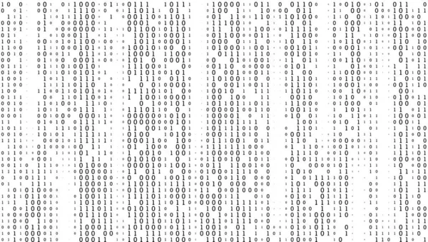 Sheet Of Binary Codes Listing Seamless Pattern — Stock Vector