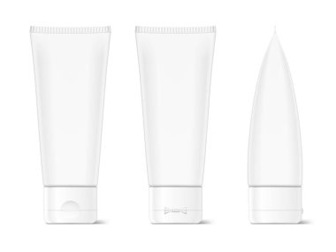 Kapaklı Kozmetik için Boş Plastik Cleam Tüpü