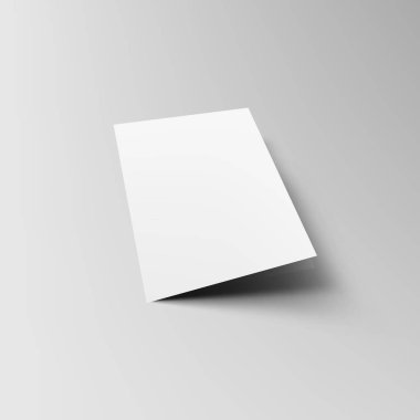 Katlanmış A5 veya A4 Broşür Model Şablonu