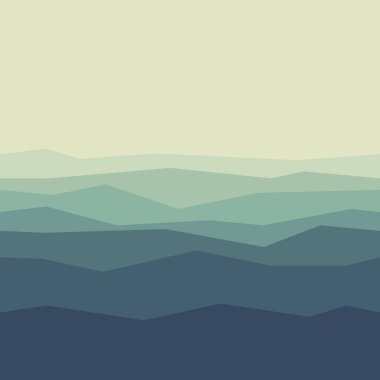 2D Puslu Dağların Kusursuz Düzeni