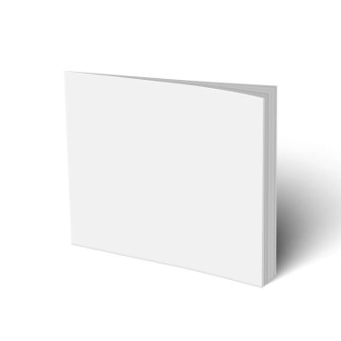 Temiz Kapaklı Beyaz Boş Meydan Kitapçığı