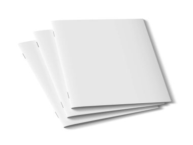 Sunumlar için 3 Boyutlu Broşür Şablonu