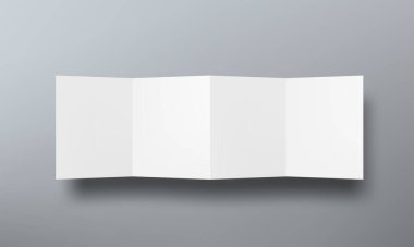 Katlanmış Kağıt Broşürü Üst Görünümü Düzenle