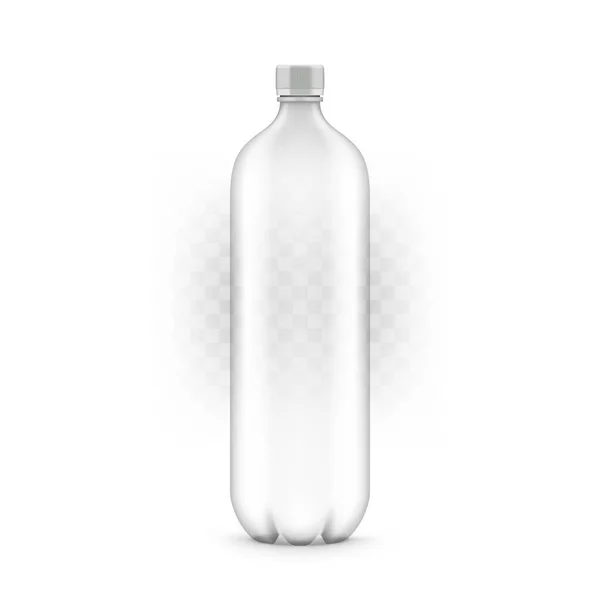 Clean Disposaple Volledige Plastic Pet Fles Geïsoleerd Witte Achtergrond Eps10 — Stockvector