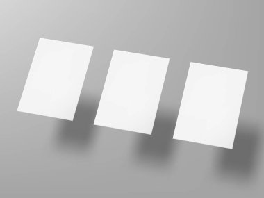 3B Boş A5 Flyer veya Davet Şablonu