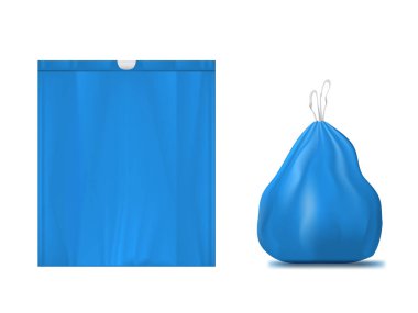 3D Plastik Düz ve Tam Çöp Torbası